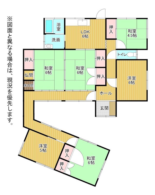 大字畑戸建 間取図・土地図
