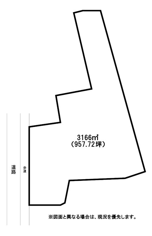上石田一丁目土地 間取図・土地図