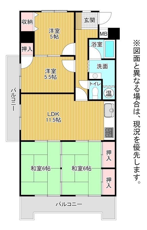 エクレール泉台 間取図・土地図