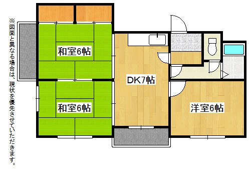 プレアール下到津 間取図・土地図