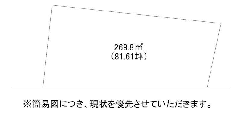 中尾三丁目土地 間取図・土地図