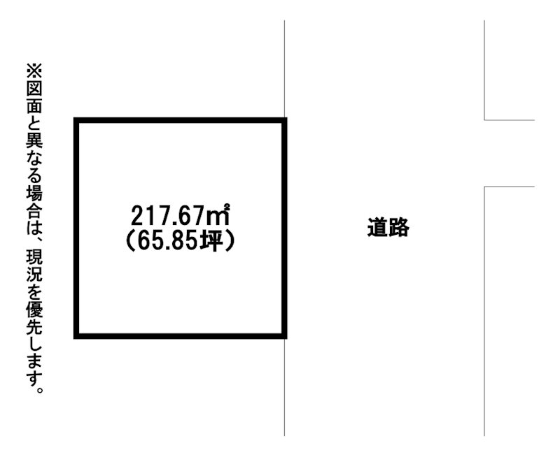 浅木一丁目土地 間取図・土地図
