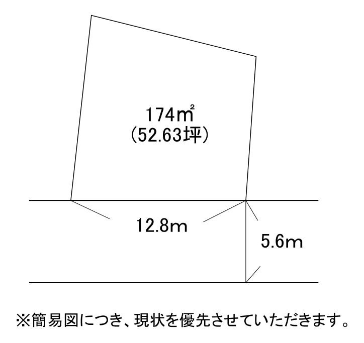 勝山松田土地 間取図・土地図