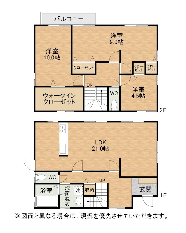浅川台一丁目戸建 間取図・土地図