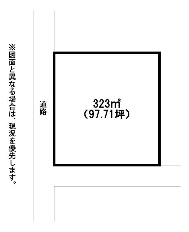 別当町土地 間取図・土地図