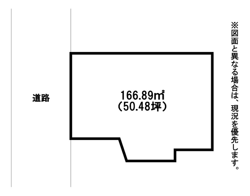 柳町一丁目土地 間取図・土地図