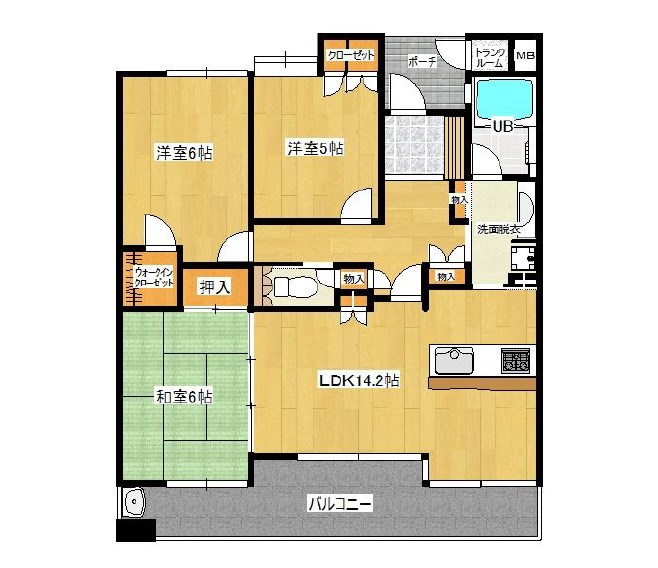 サンパーク千防 間取図・土地図