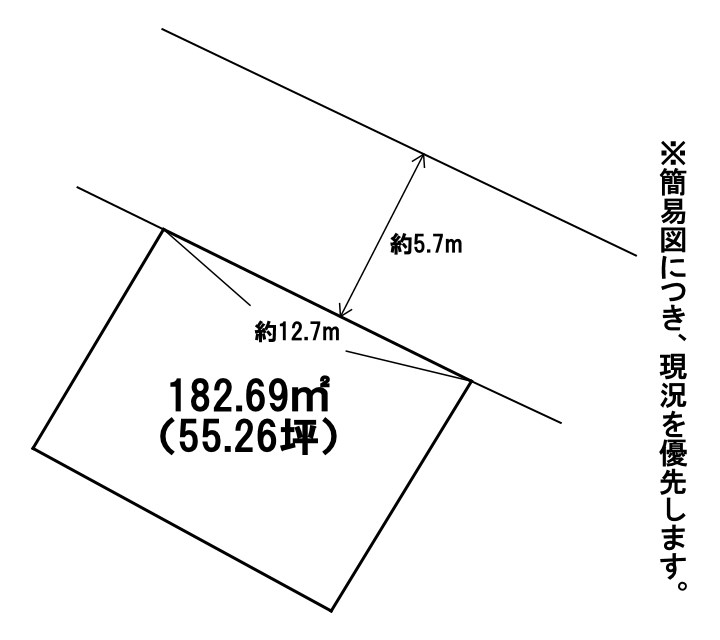 土手ノ内二丁目土地 間取図・土地図