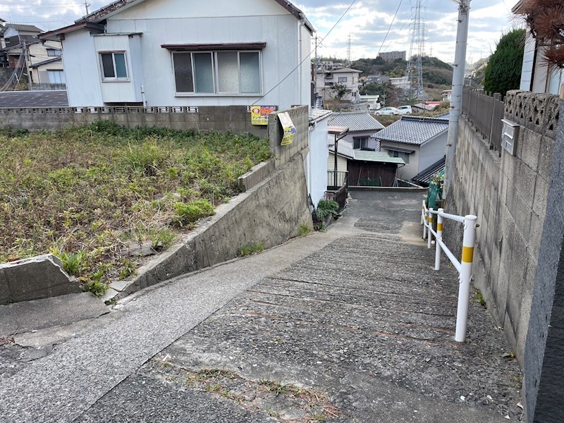 筋川町土地 現地写真（前面道路含む現地写真）
