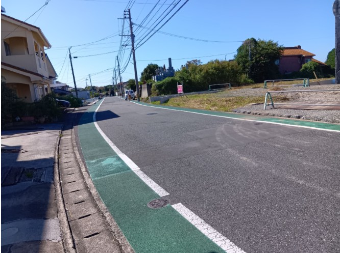 大字感田土地 現地写真（前面道路含む現地写真）