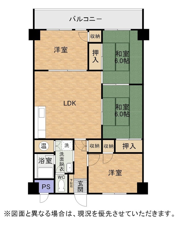 ライオンズマンション朝日ヶ丘 間取図・土地図