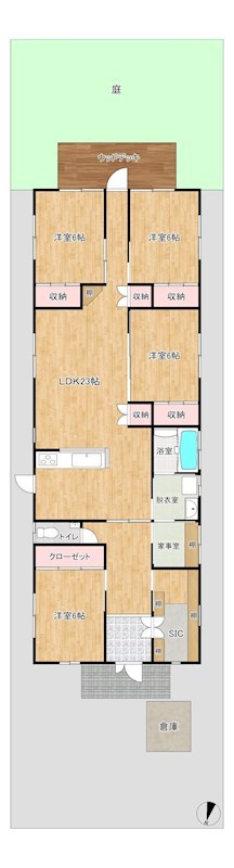 福岡県北九州市門司区白野江４丁目 間取図・土地図
