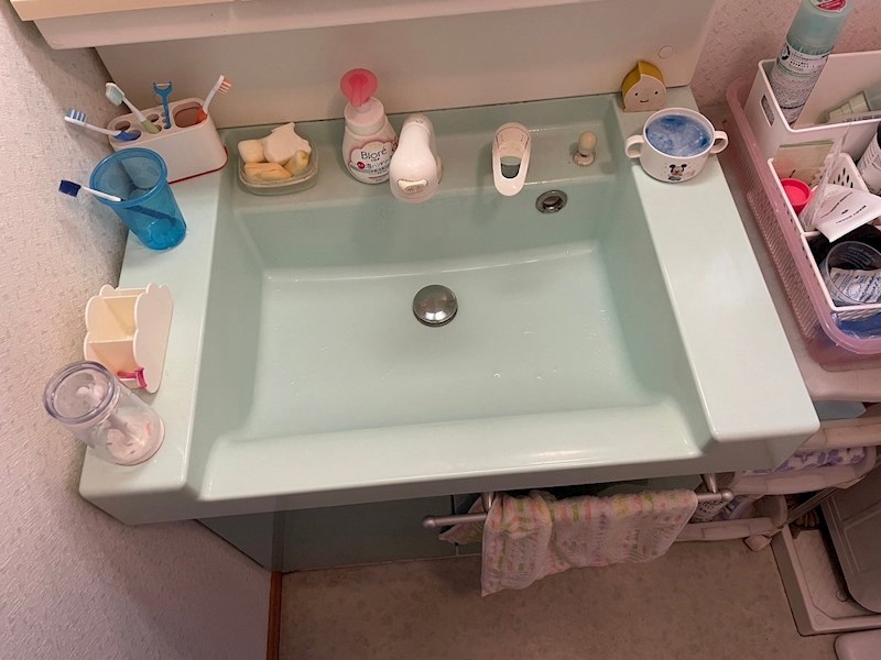 古前二丁目4番戸建 内観写真（洗面台・洗面所）