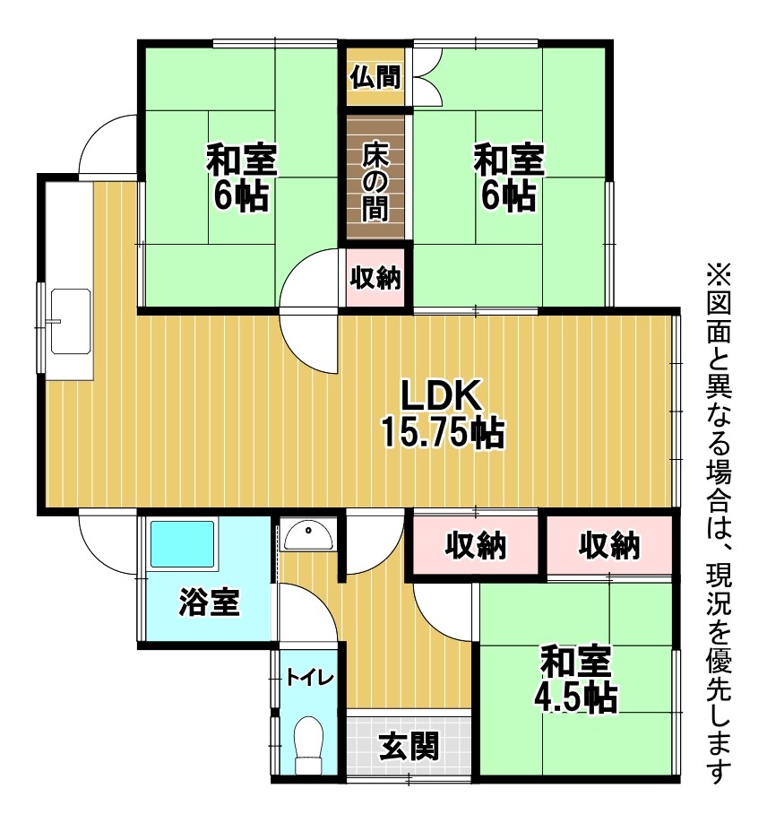 高江三丁目戸建 間取図・土地図