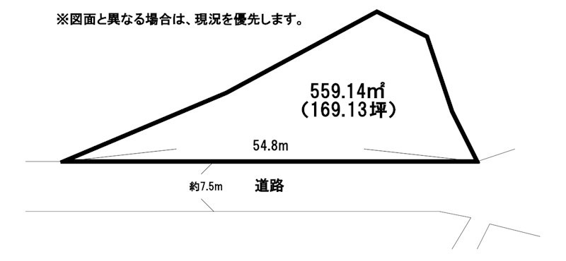 宮の町一丁目土地 間取図・土地図