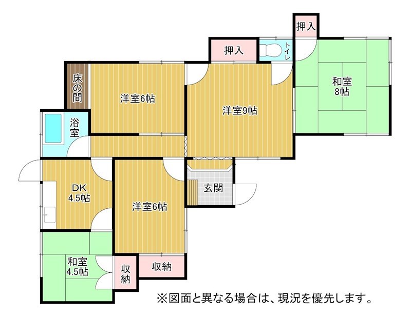 風師四丁目6番戸建 間取図・土地図