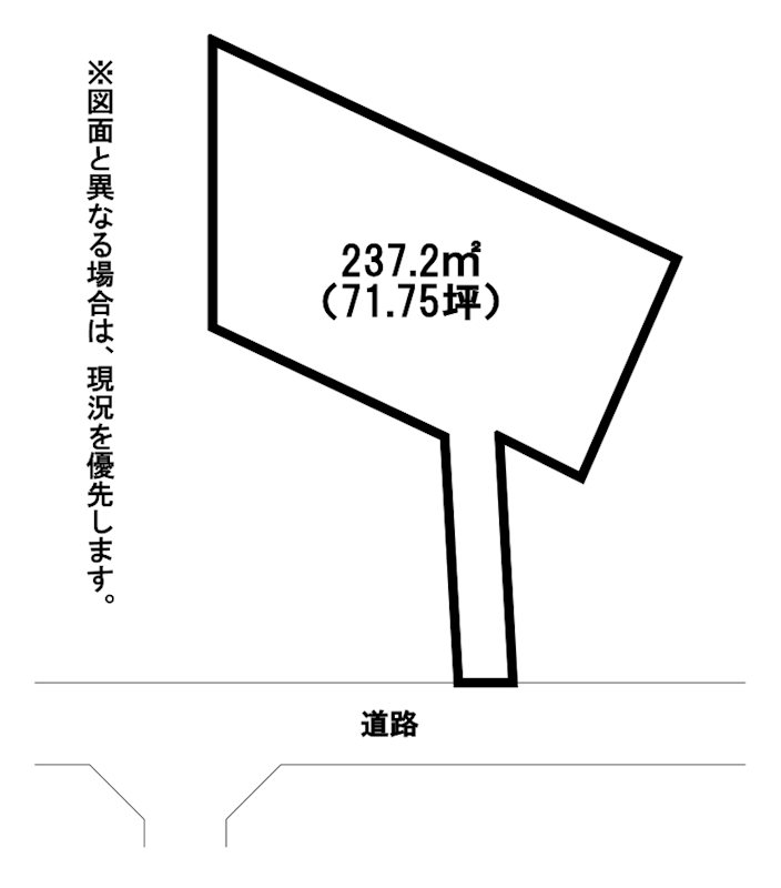 中井口土地 間取図・土地図