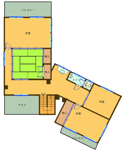 清滝三丁目戸建 間取図・土地図