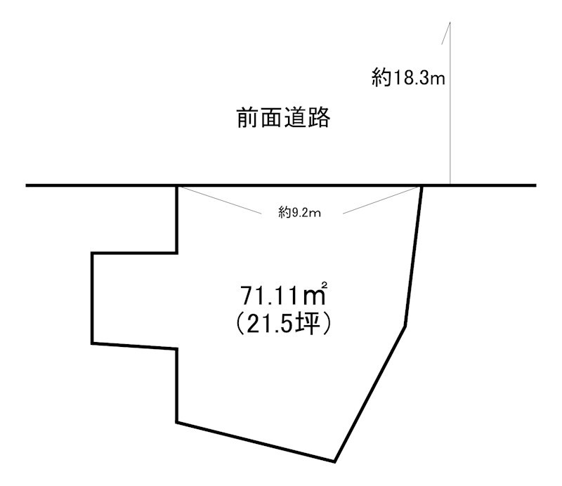 高田一丁目9番土地 間取図・土地図