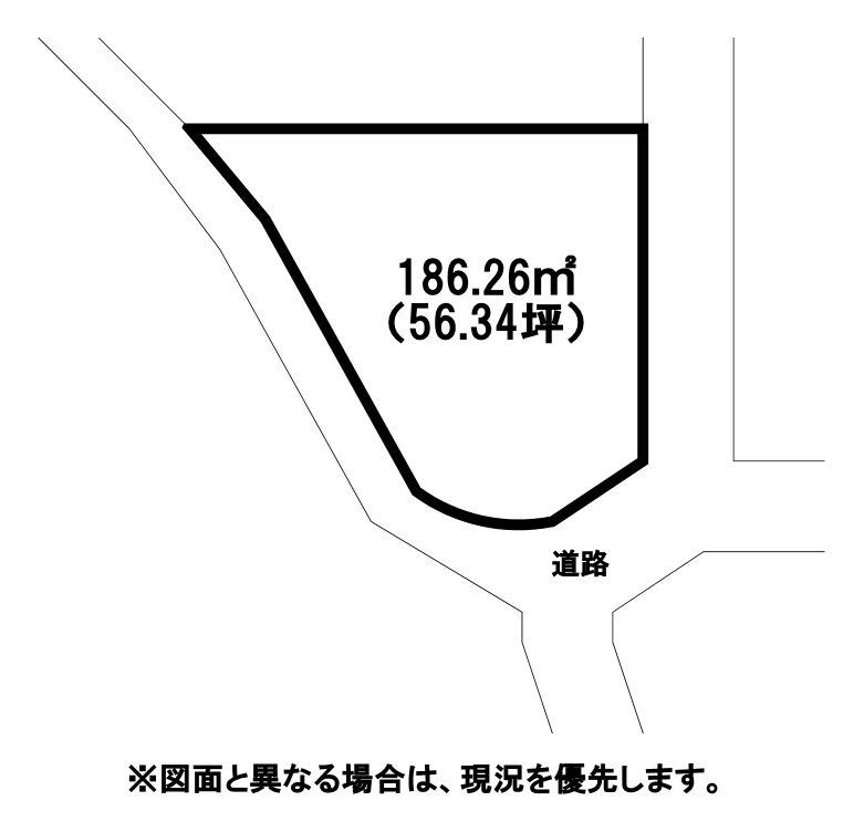 西泉一丁目土地 間取図・土地図
