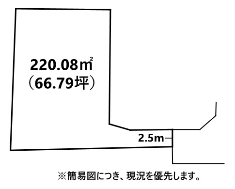 南大橋五丁目土地 間取図・土地図