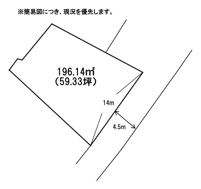 修多羅二丁目27番土地 間取図・土地図