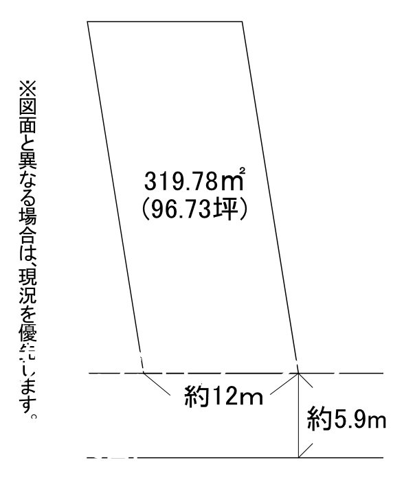 友田二丁目土地 間取図・土地図