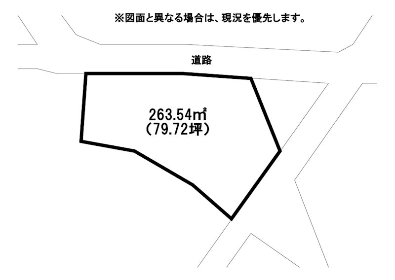 吉志二丁目土地 間取図・土地図