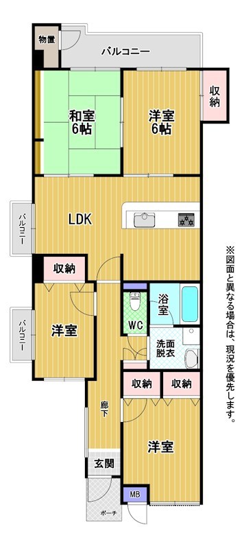 リヴィエール戸畑 間取図・土地図