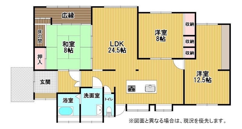 通谷一丁目戸建  間取図・土地図