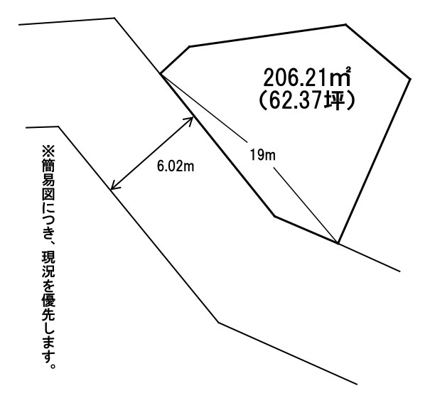 高須西二丁目土地 間取図・土地図