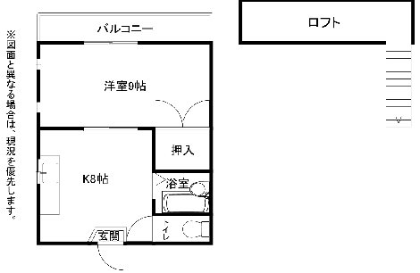ステイツ若園 間取図・土地図