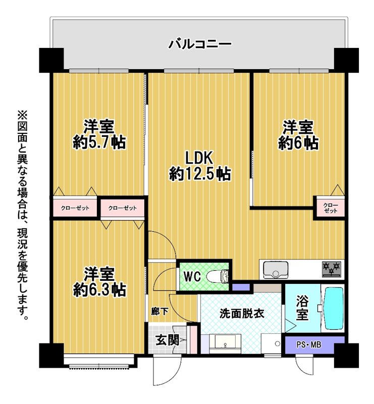 ライオンズマンション博多南第3 間取図・土地図
