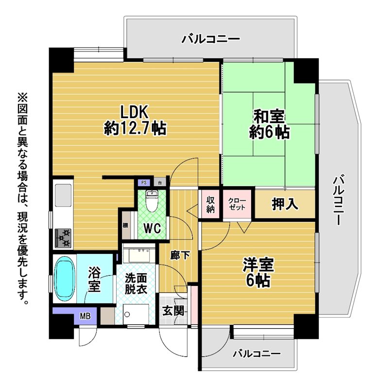 オリエントハイツ小戸 間取図・土地図