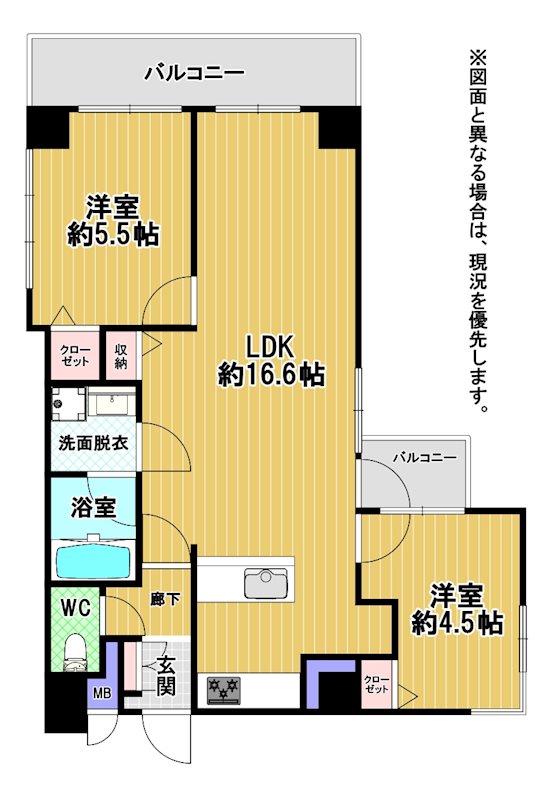 ロマネスク大濠アネックス 間取図・土地図