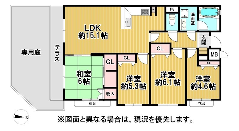藤崎ロジュマン 間取図・土地図