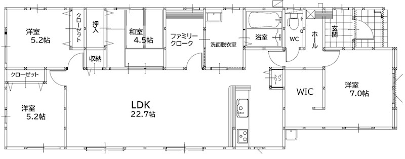 引野三丁目新築戸建1号棟　2期 間取図・土地図