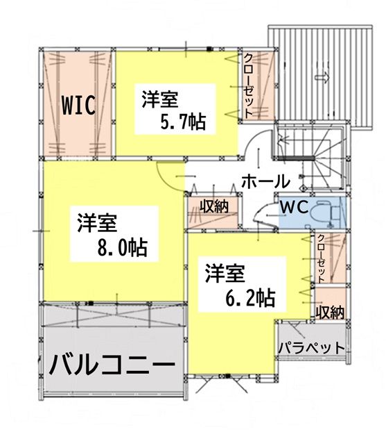 下畑町新築戸建3号棟　1期 間取図・土地図
