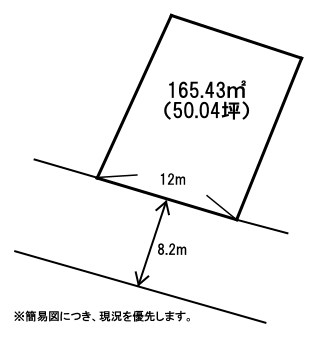下境3910番土地 間取図・土地図