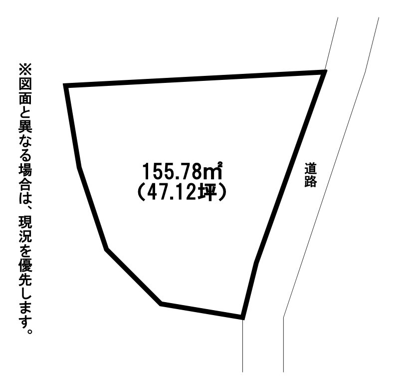 京町一丁目土地 間取図・土地図