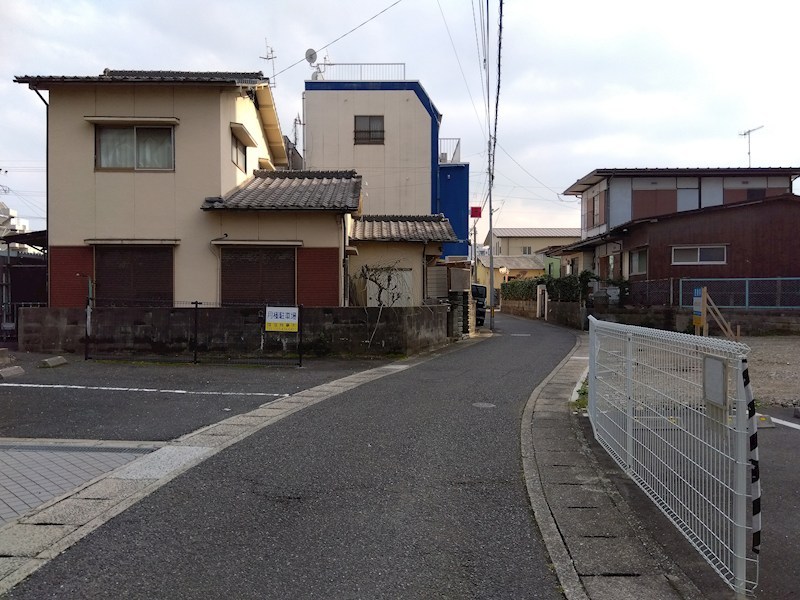 京町一丁目土地 現地写真（前面道路含む現地写真）