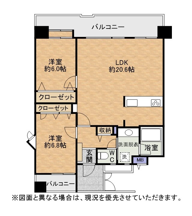 サントーア薬院 間取図・土地図