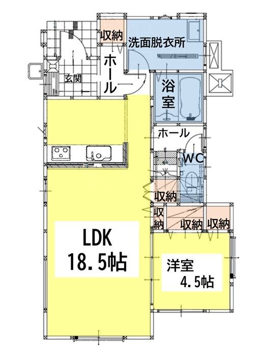 葛原東二丁目新築戸建1号棟　2期 間取図・土地図