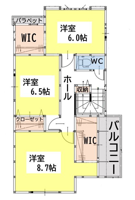 葛原東二丁目新築戸建1号棟　2期 間取図・土地図