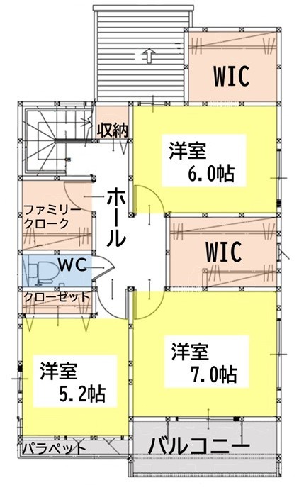 大里戸ノ上二丁目新築戸建2号棟　5期  間取図・土地図