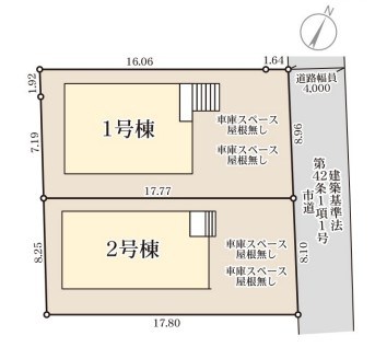 高坊一丁目新築戸建1号棟　第三 区画図