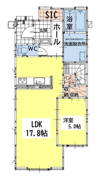 上二十町新築戸建4号棟　2期 間取図・土地図