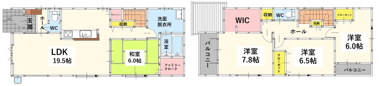 赤坂四丁目新築戸建2号棟　1期 間取図・土地図