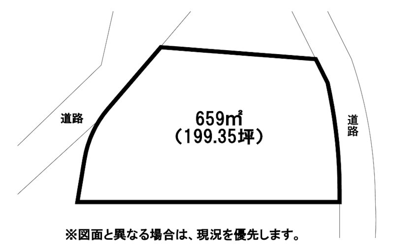 鯰田土地 間取図・土地図