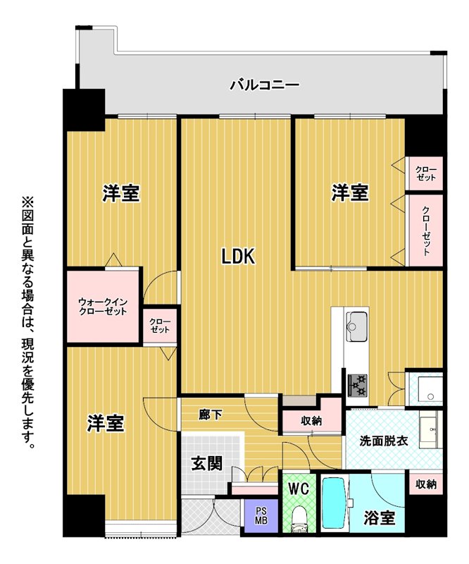 サングレイス中央町 間取図・土地図